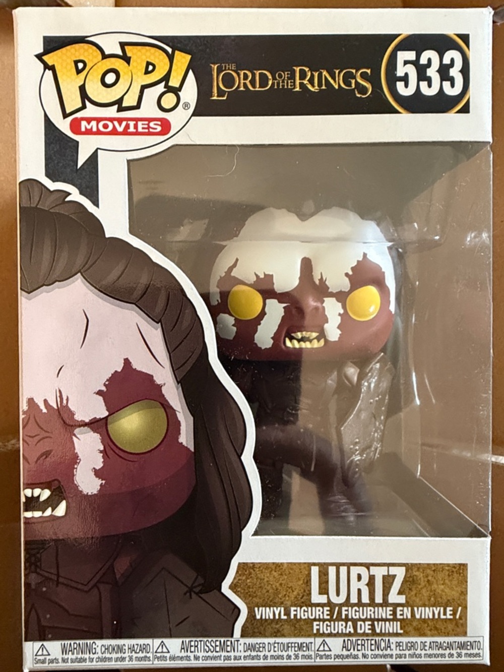 Funko Pop Vinyl Figure! Movies (The Lord of the Rings) Lurtz #533